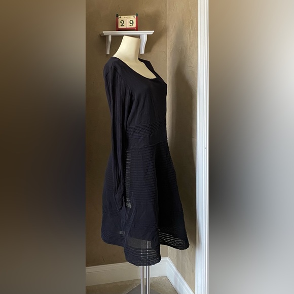Simply Vera Vera Wang black sweater knit dress mid length Women’s size XL - Picture 2 of 10